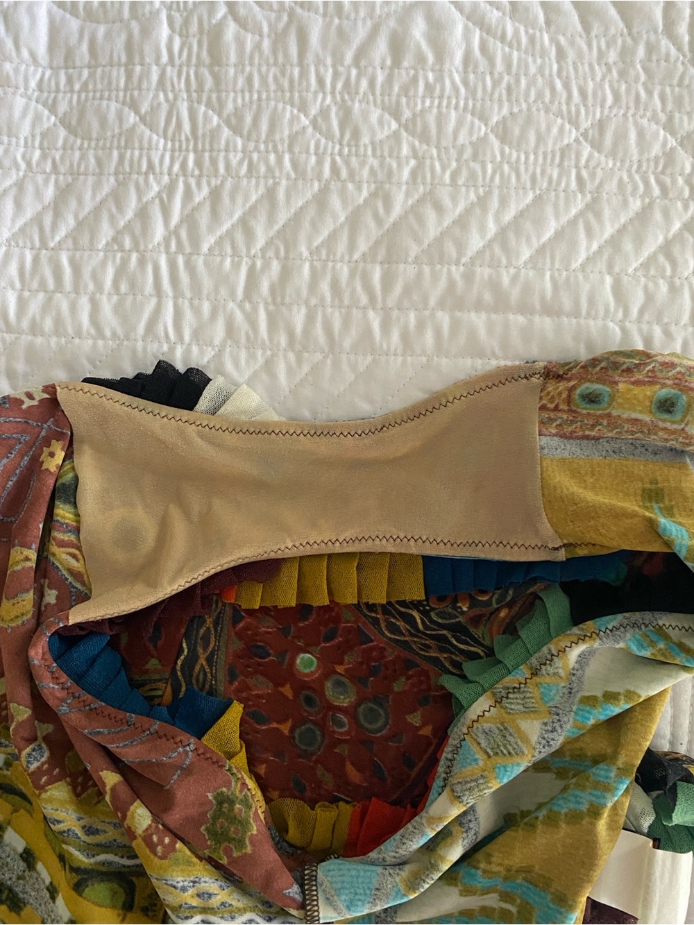 Jean Paul Gaultier Brown Multi-Color Patterned One-Piece Swimsuit - Picture 8 of 14